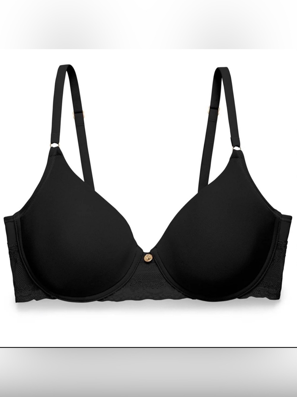 Natori Bliss Perfection Contour Underwire T-Shirt Bra Black 34D